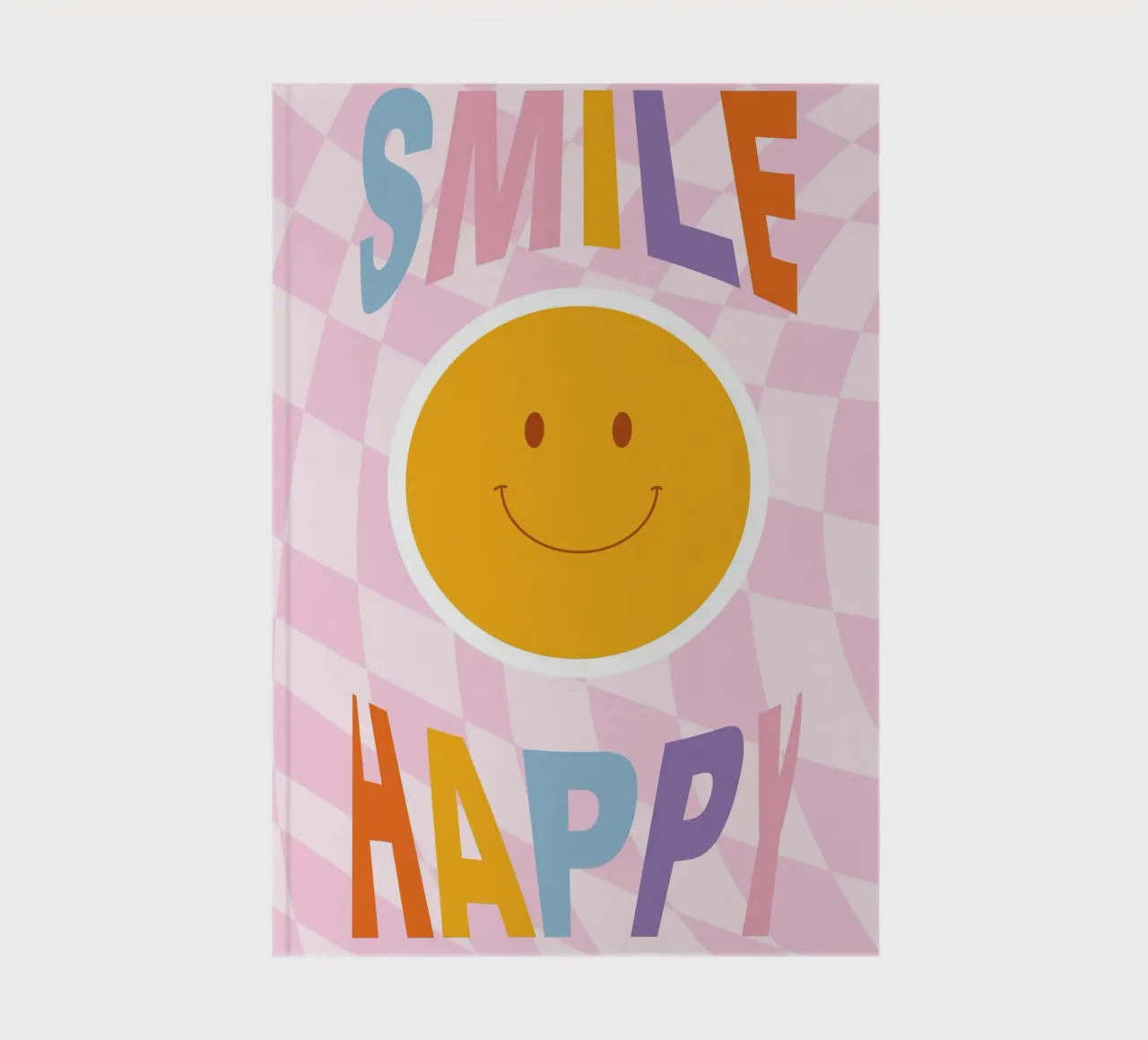 Happy Vibes Art | Groovy Smile Happy Print notebook by NorwesClub