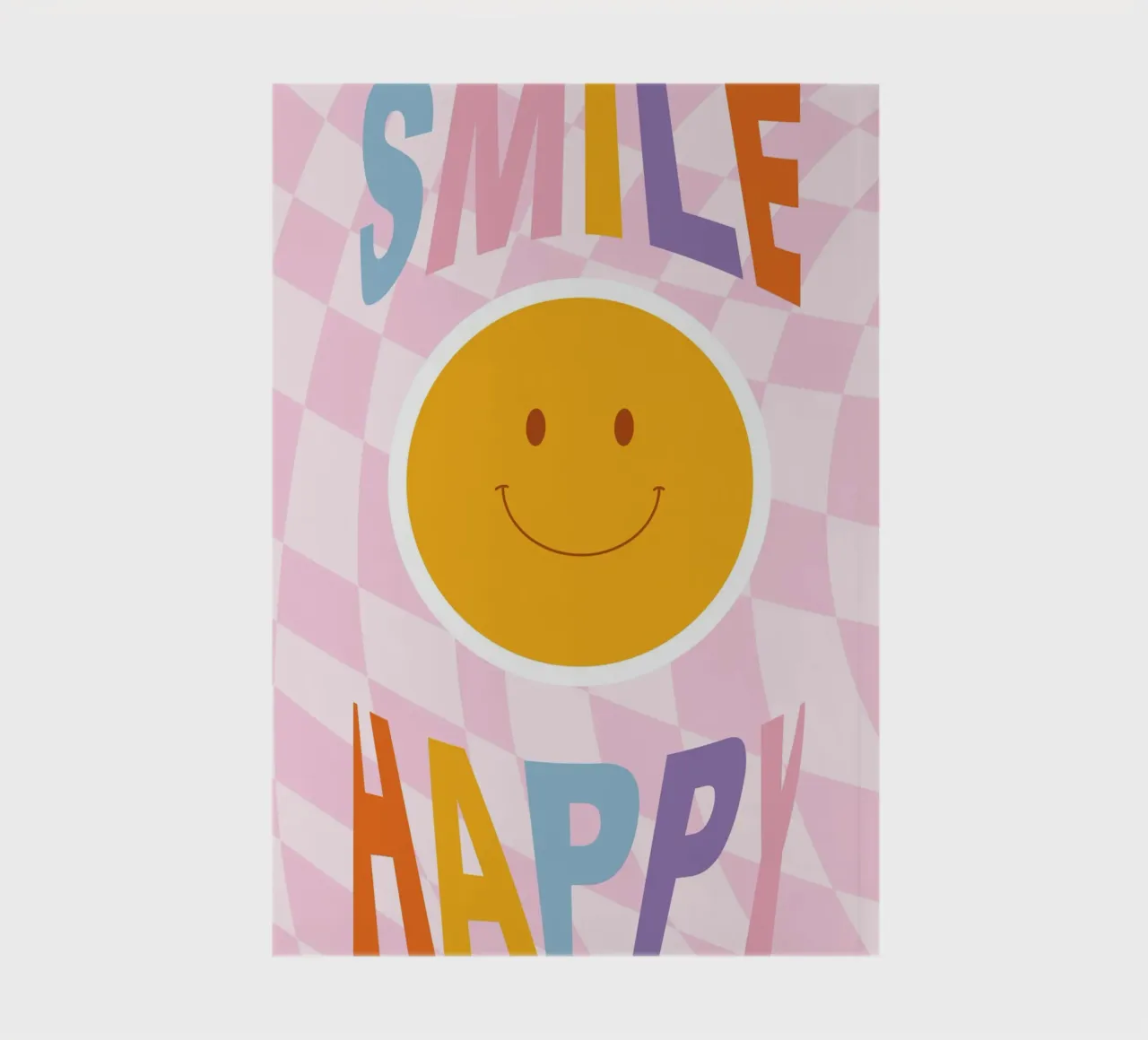 Happy Vibes Art | Groovy Smile Happy Print notebook by NorwesClub
