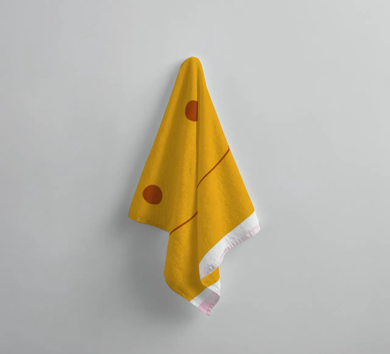 Happy Vibes Art | Groovy Smile Happy Print towel by NorwesClub