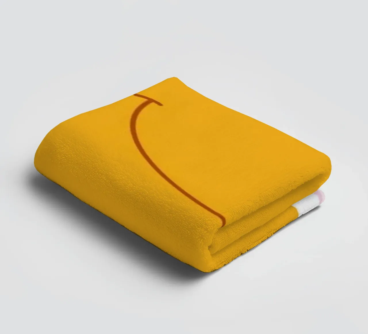 Happy Vibes Art | Groovy Smile Happy Print towel by NorwesClub