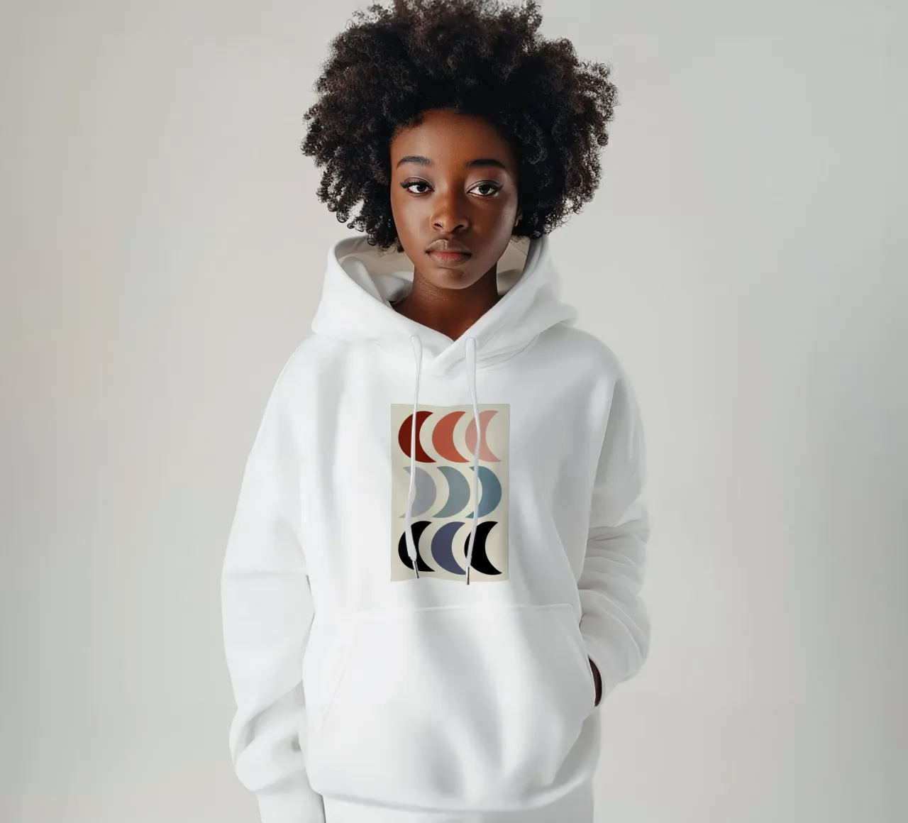 Crescents sweat à capuche de Pure