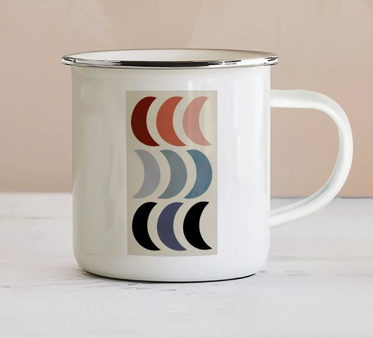 Crescents tazza in smalto da Pure