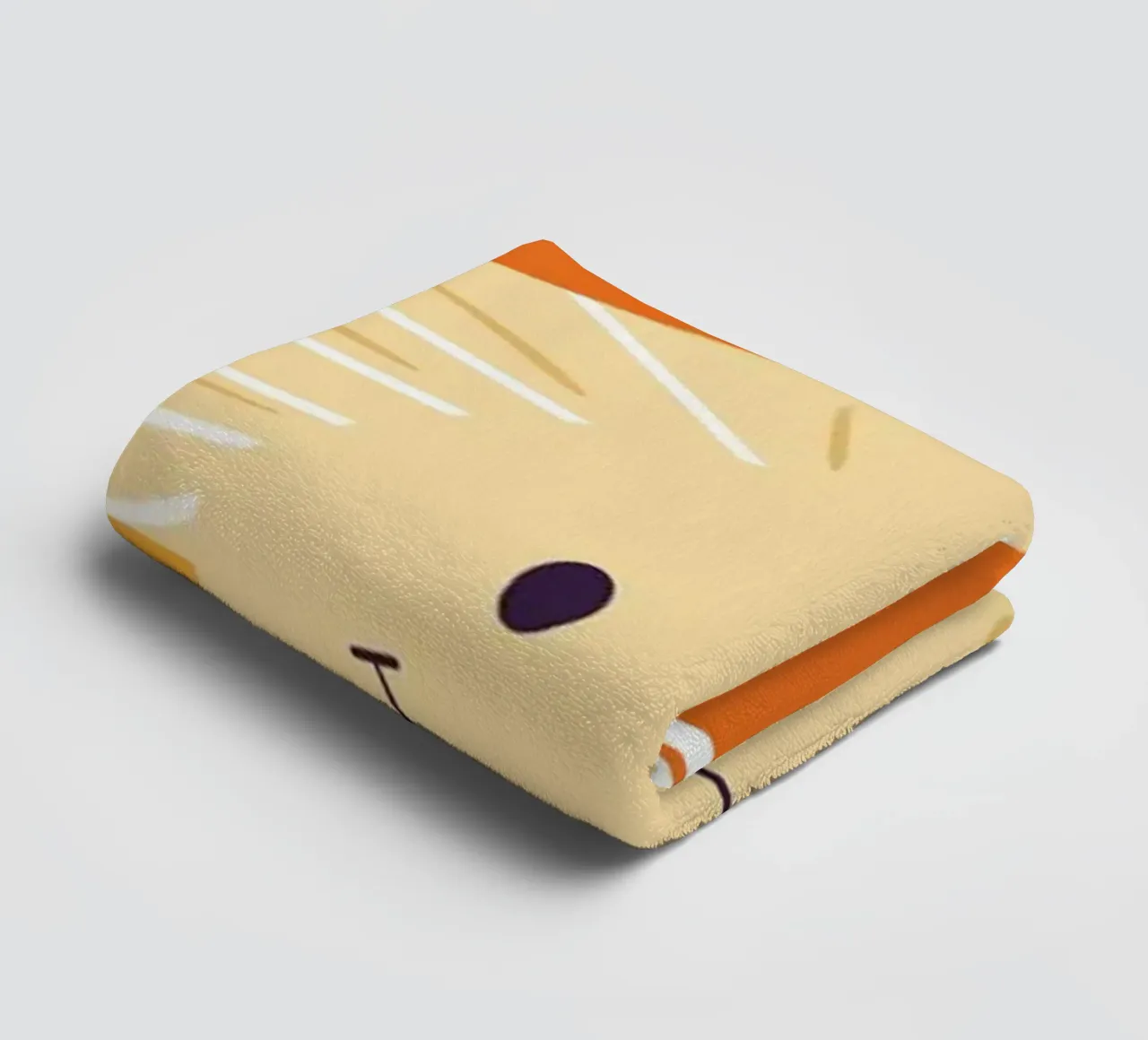 Mushroom Art | Friendly Hello Mushroom Print towel by NorwesClub