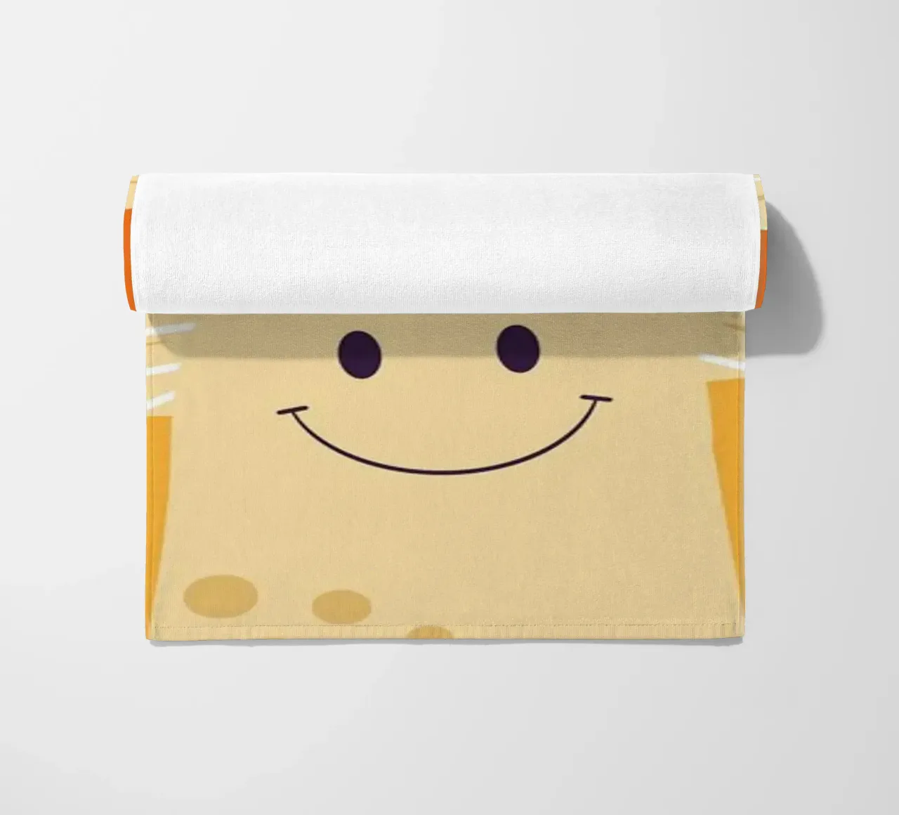 Mushroom Art | Friendly Hello Mushroom Print beach towel by NorwesClub
