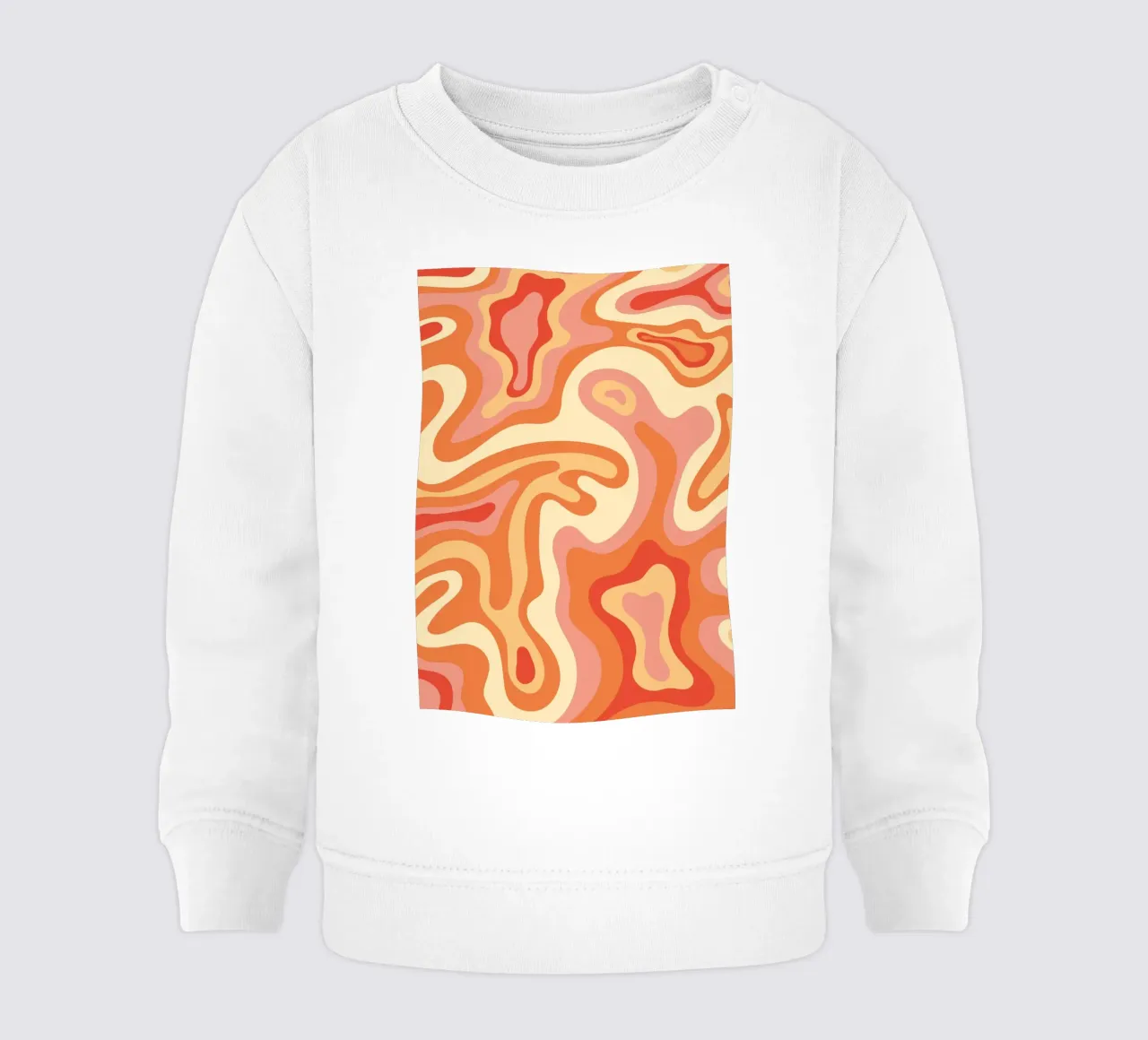 Abstract Graphic Art | Flowing Organic Shapes Print baby sweatshirt by NorwesClub