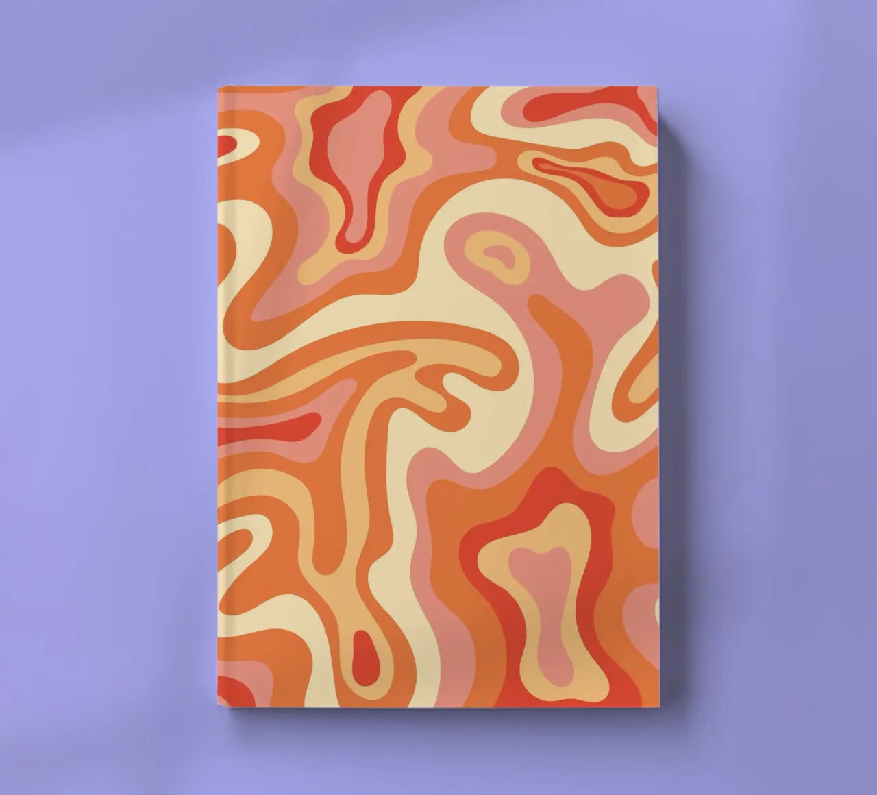 Abstract Graphic Art | Flowing Organic Shapes Print notebook by NorwesClub
