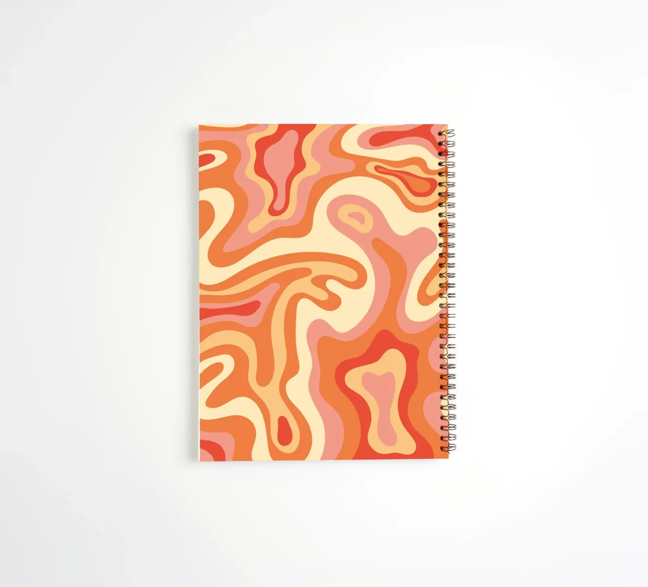 Graphic Art Abstract | Flowing Organic Shapes Print carnet à spirale de NorwesClub