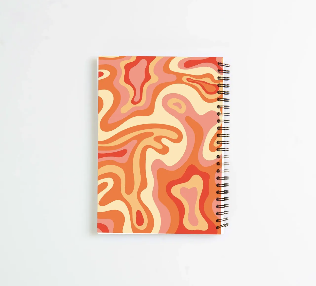 Graphic Art Abstract | Flowing Organic Shapes Print carnet à spirale de NorwesClub