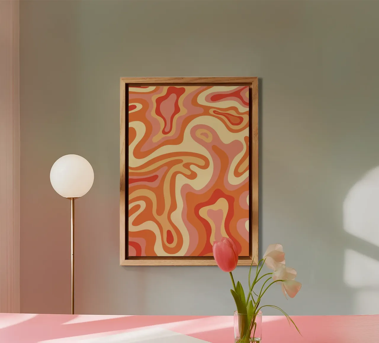 Abstract Graphic Art | Flowing Organic Shapes Print forex plate by NorwesClub