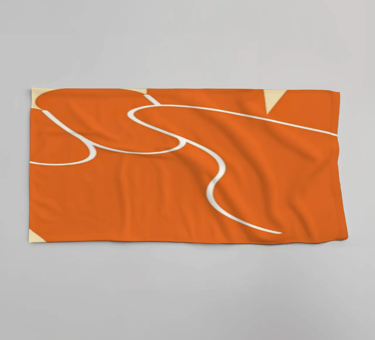 Design grafico groovy | Segno di pace stampato a mano asciugamano da bagno da NorwesClub