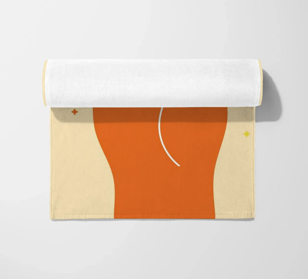 Design grafico groovy | Segno di pace stampato a mano telo mare da NorwesClub