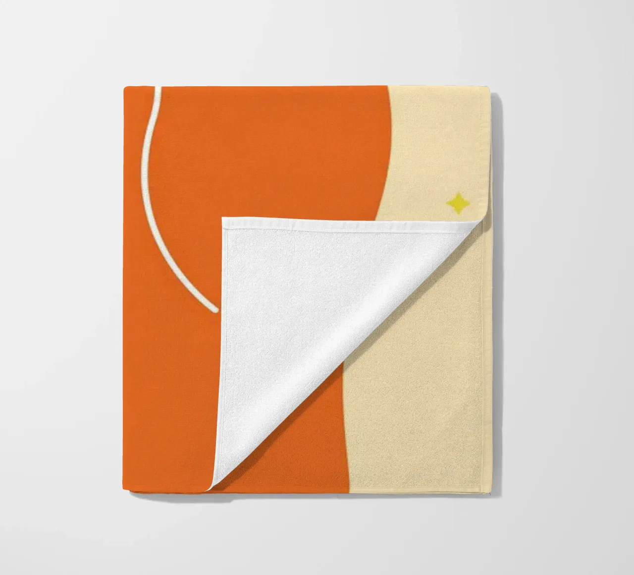 Design grafico groovy | Segno di pace stampato a mano telo mare da NorwesClub