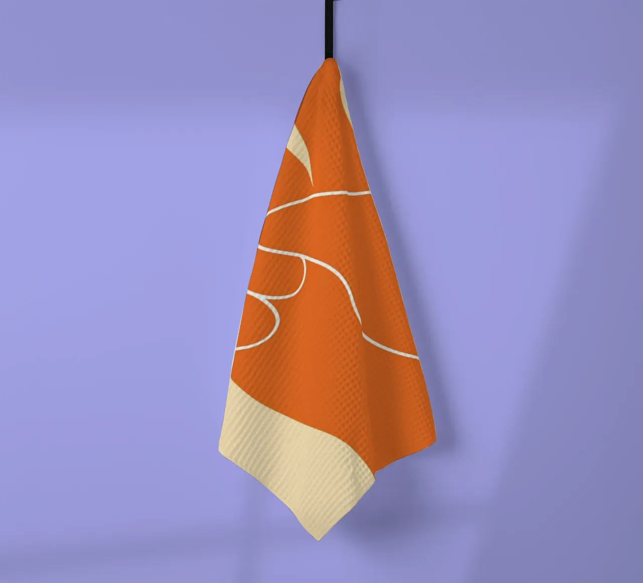 Design grafico groovy | Segno di pace stampato a mano canovaccio da cucina da NorwesClub