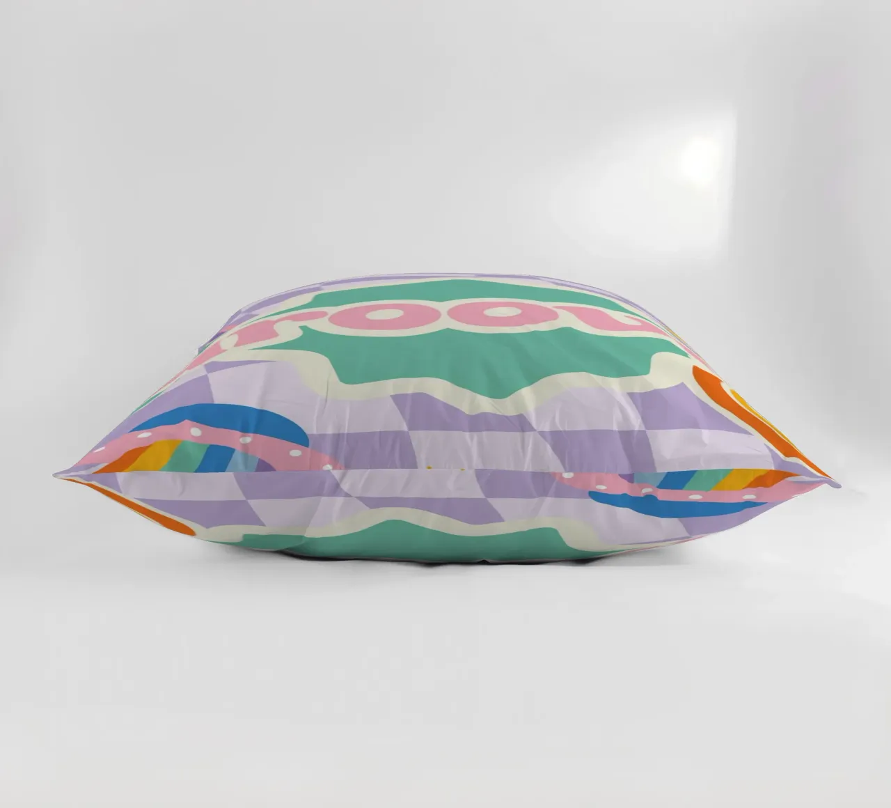 Botros Zaki Groovy Vibes - Psychedelic Art Print decorative cushion by NorwesClub