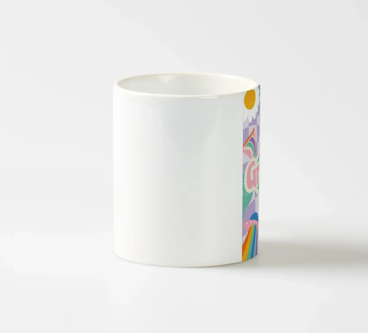 Botros Zaki Groovy Vibes - Impression d'art psychédélique mug en céramique de NorwesClub