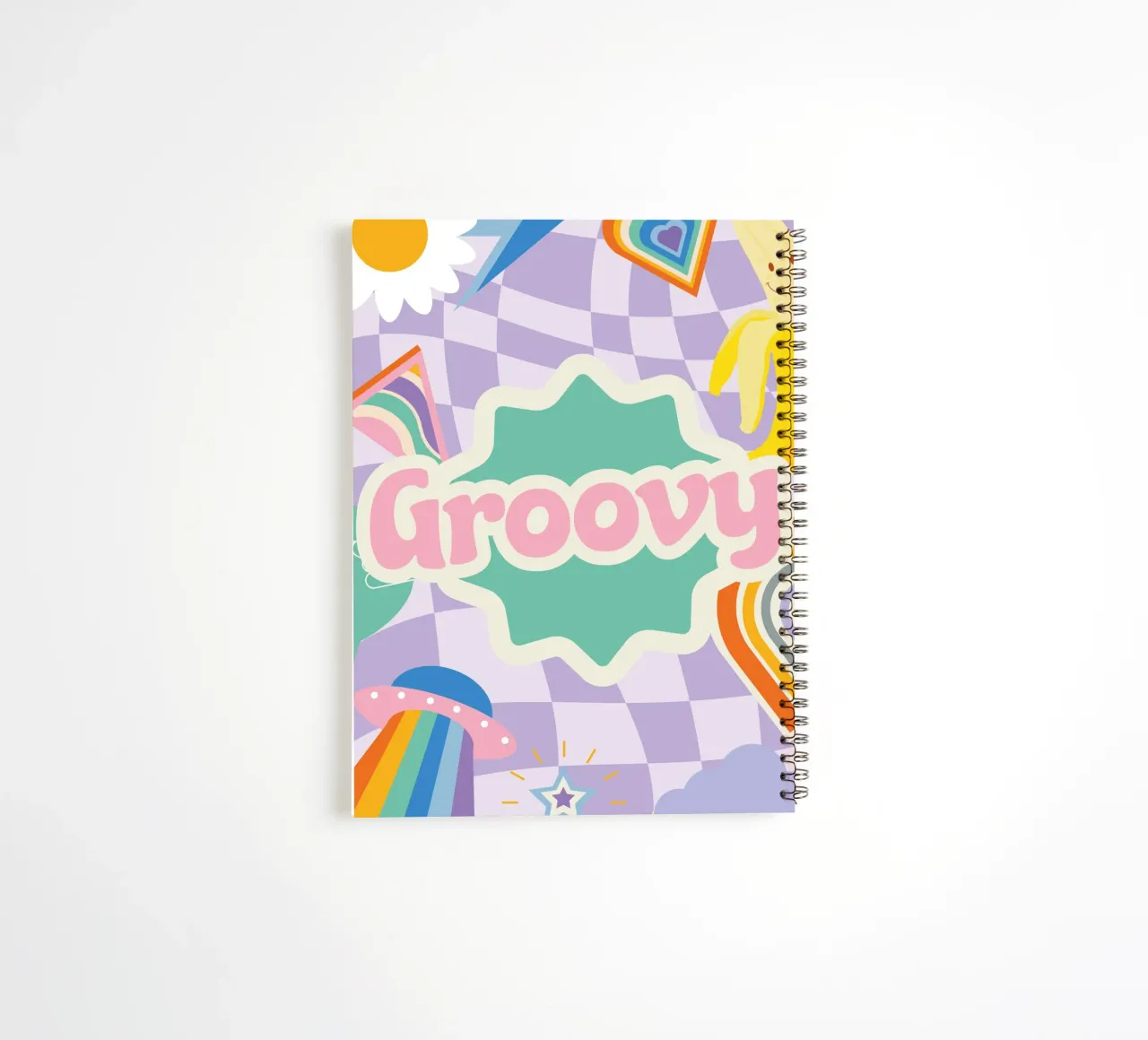 Botros Zaki Groovy Vibes - Psychedelischer Kunstdruck Ringbuch von NorwesClub