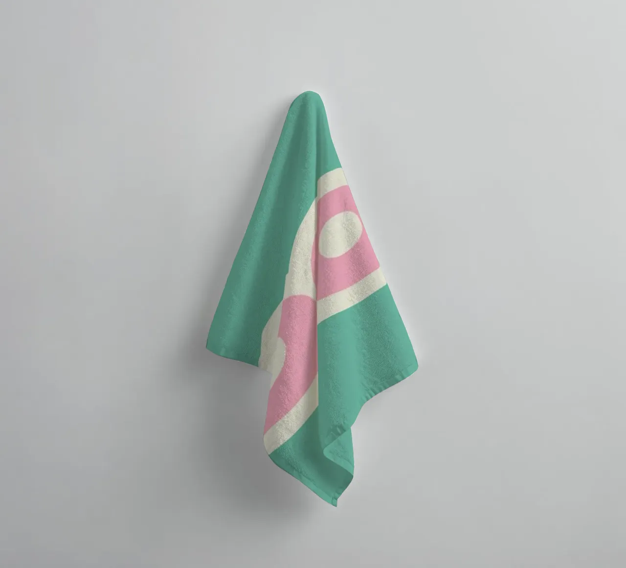 Botros Zaki Groovy Vibes - Psychedelische kunstdruk badhanddoek van NorwesClub