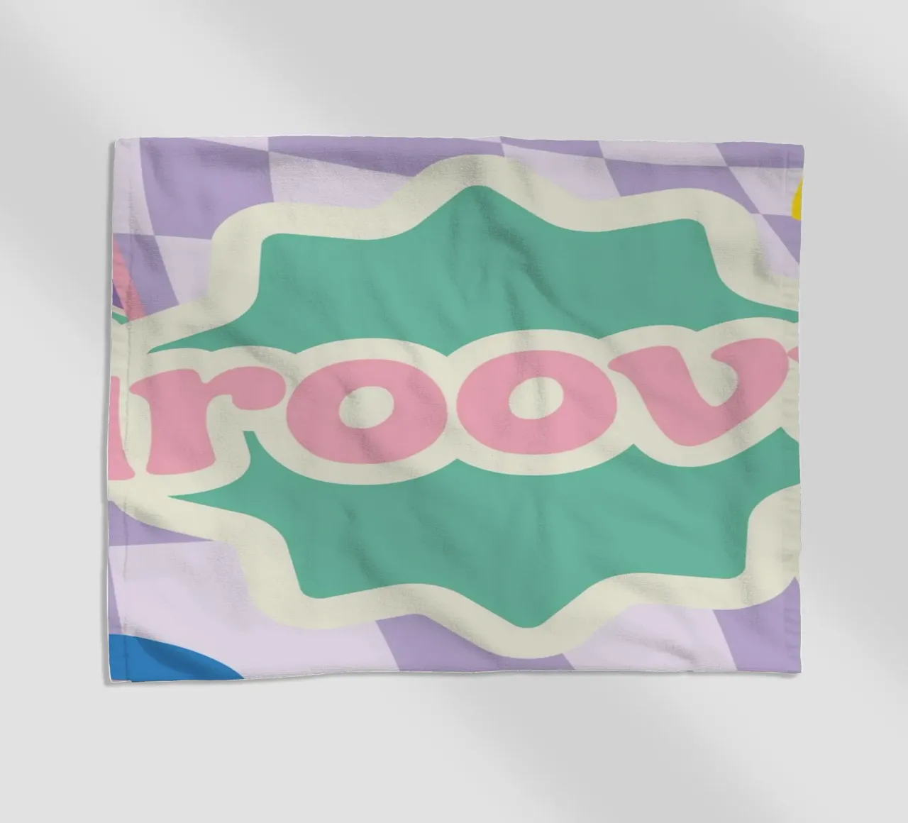Botros Zaki Groovy Vibes - Psychedelic Art Print beach towel by NorwesClub