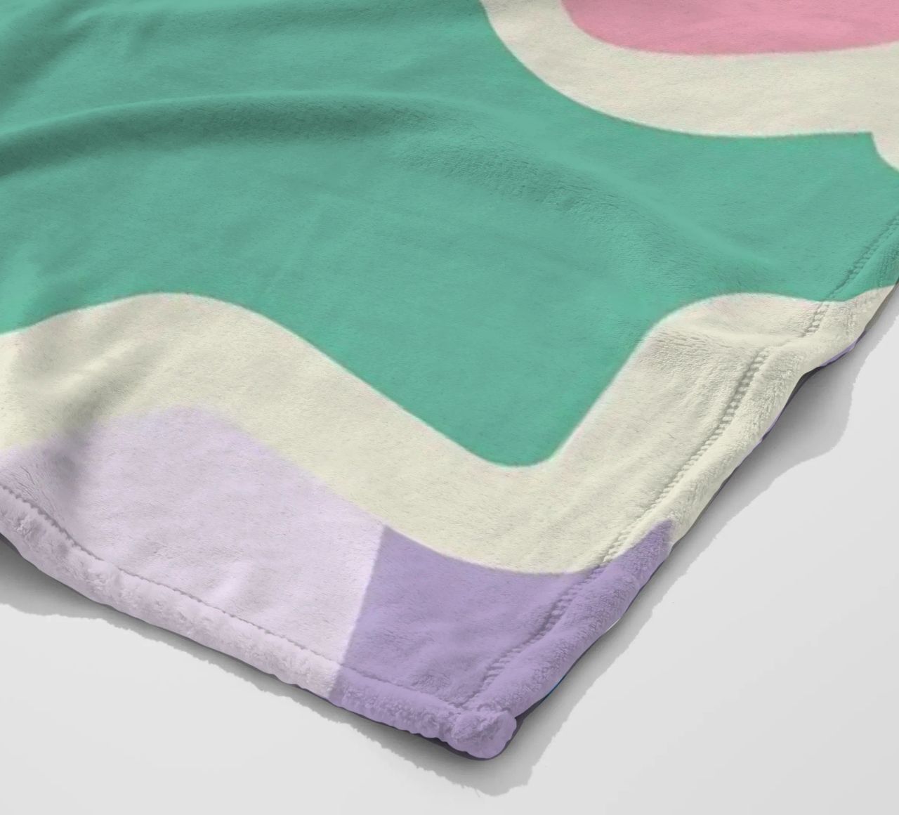 Botros Zaki Groovy Vibes - Psychedelic Art Print fleece blanket by NorwesClub