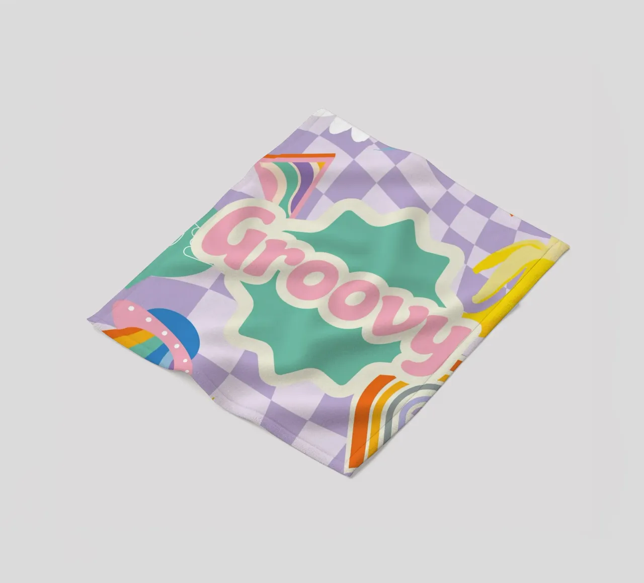 Botros Zaki Groovy Vibes - Psychedelischer Kunstdruck Fleecedecke von NorwesClub