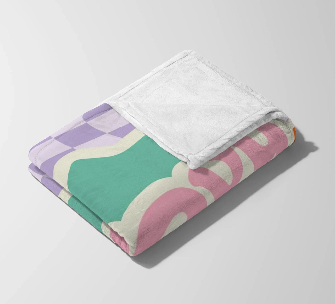 Botros Zaki Groovy Vibes - Psychedelic Art Print fleece blanket by NorwesClub