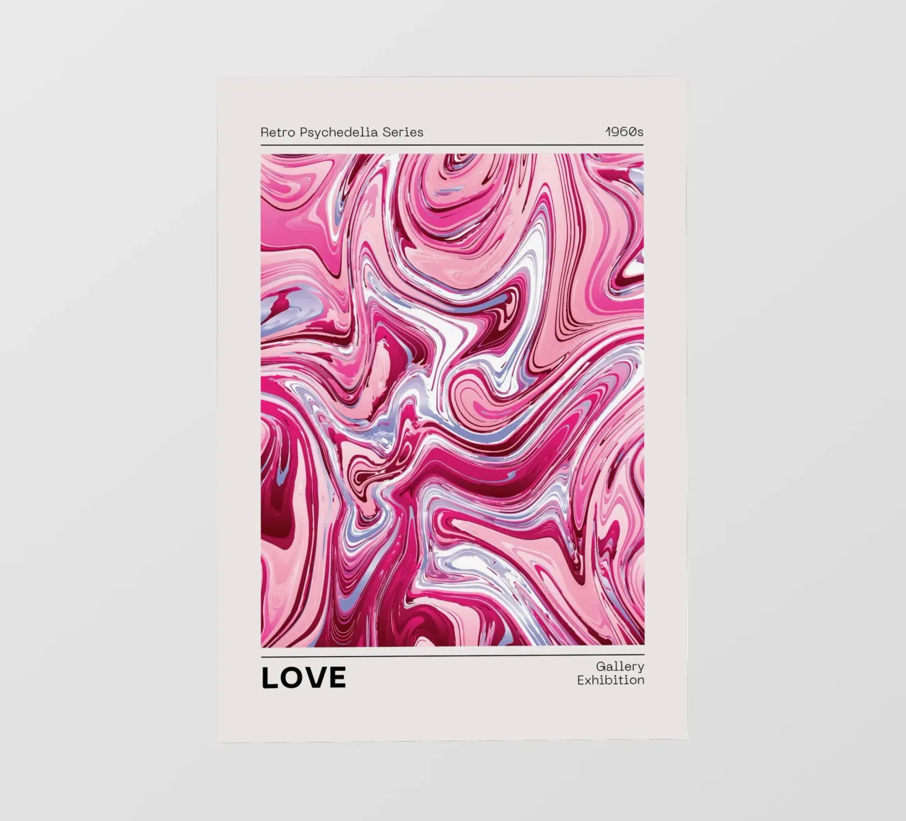 Retro Psychedelia | Fluid LOVE Abstract Print pvc cover by NorwesClub