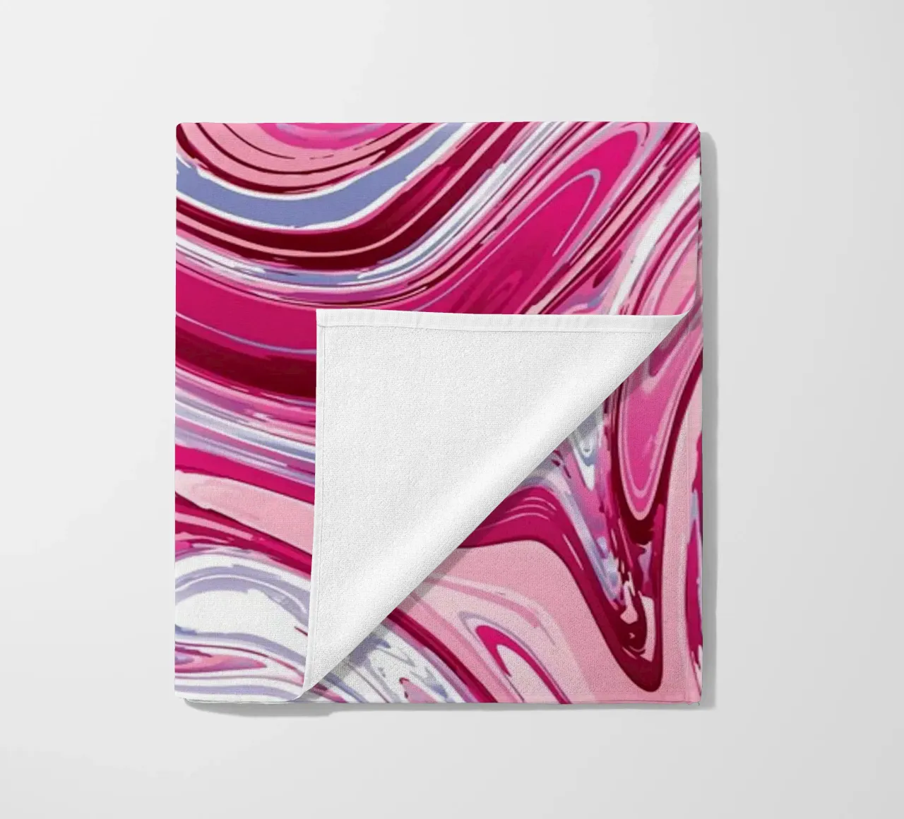 Retro Psychedelia | Vloeibare LIEFDE Abstracte Print strandhanddoek van NorwesClub