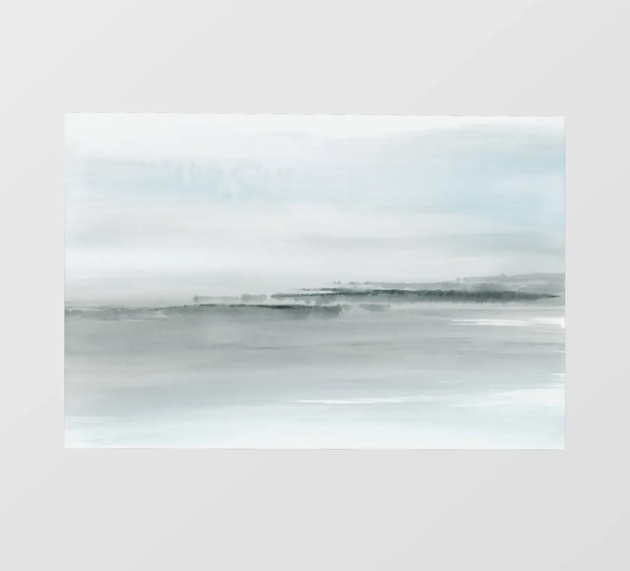 Paesaggio astratto bluastro telo in pvc da NouveauPrints