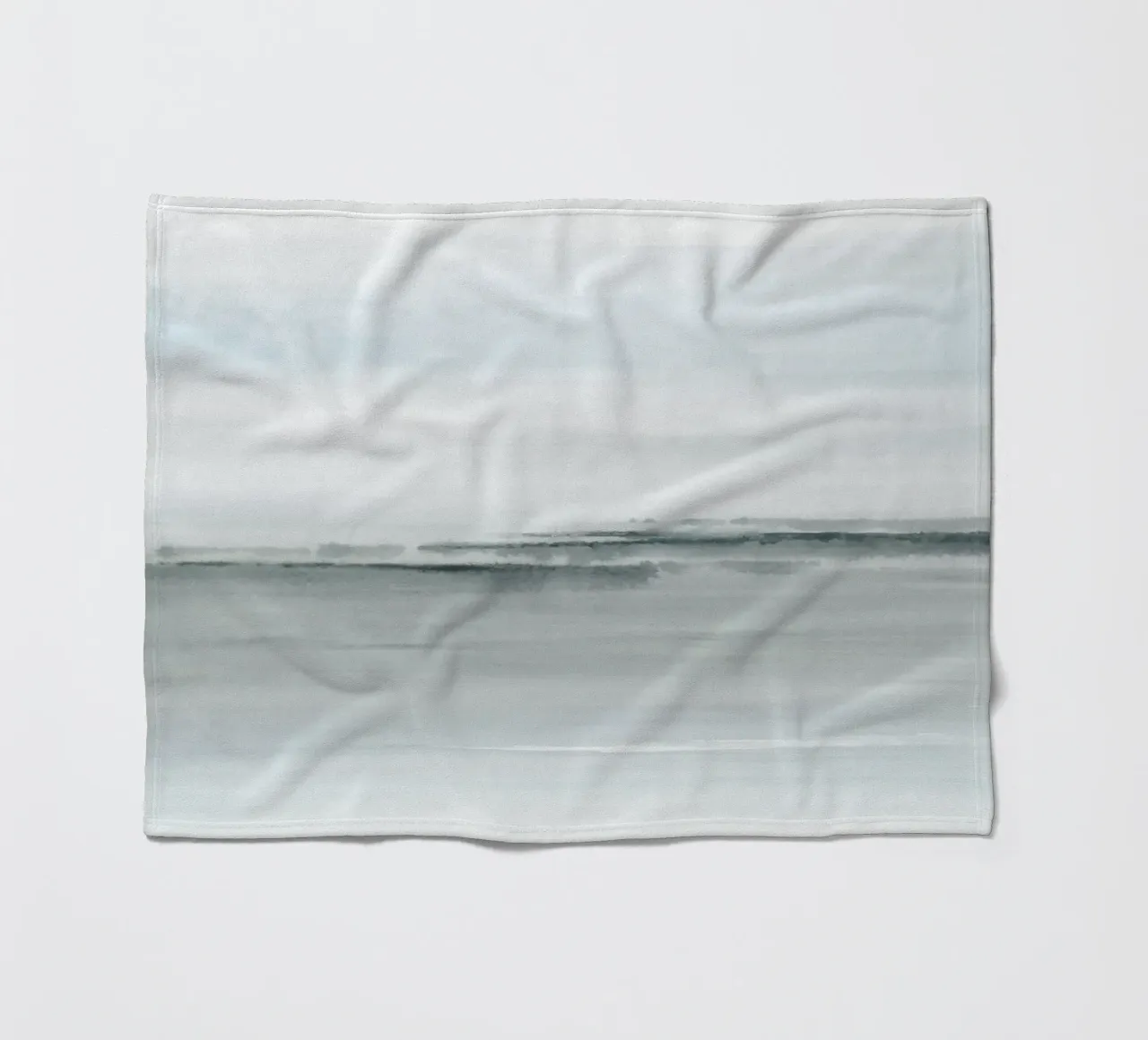 Paesaggio astratto bluastro coperta in pile da NouveauPrints
