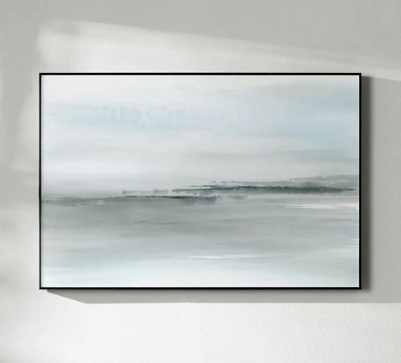 Paesaggio astratto bluastro plexiglass da NouveauPrints