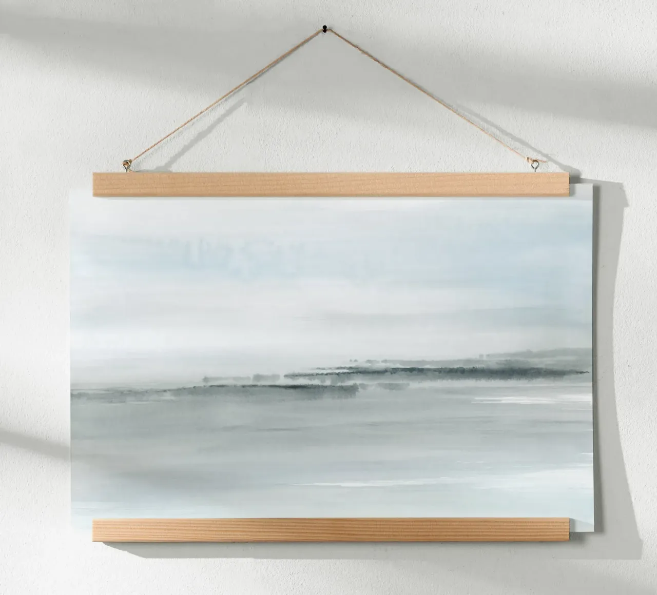Paesaggio astratto bluastro carta hahnemühle da NouveauPrints