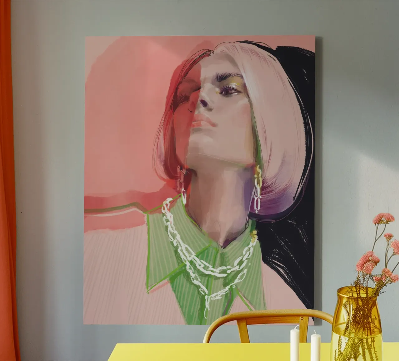 Sadie canvas met Baklijst van Anja Karboul