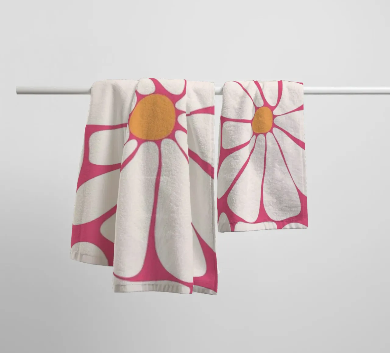 Botanical Print Art | Mercado de flores Pattern Print toalla de baño de NorwesClub
