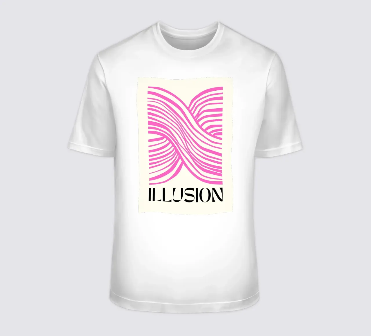 Botros Zaki Illusion - Abstracte grafische print t-shirt van NorwesClub