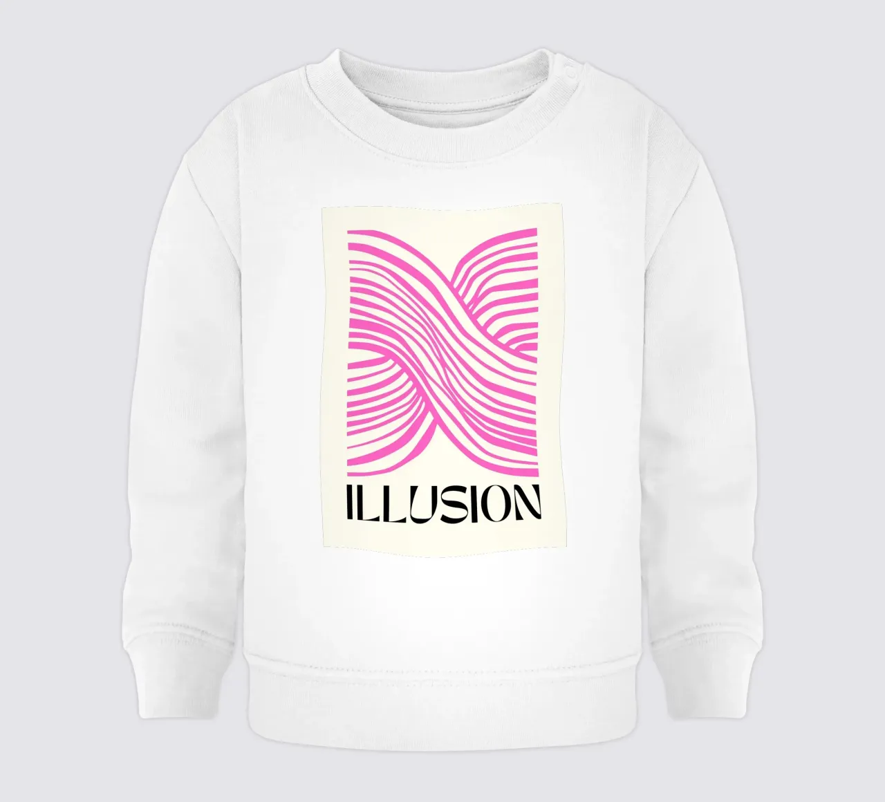 Botros Zaki Illusion - Impresión gráfica abstracta sudadera de bebé de NorwesClub