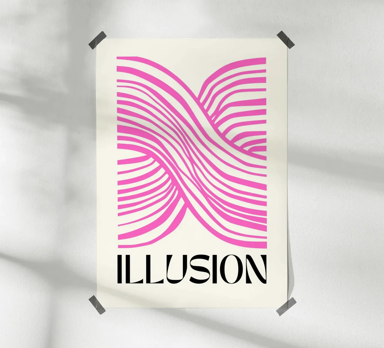 Botros Zaki Illusion - Impression graphique abstraite poster de NorwesClub