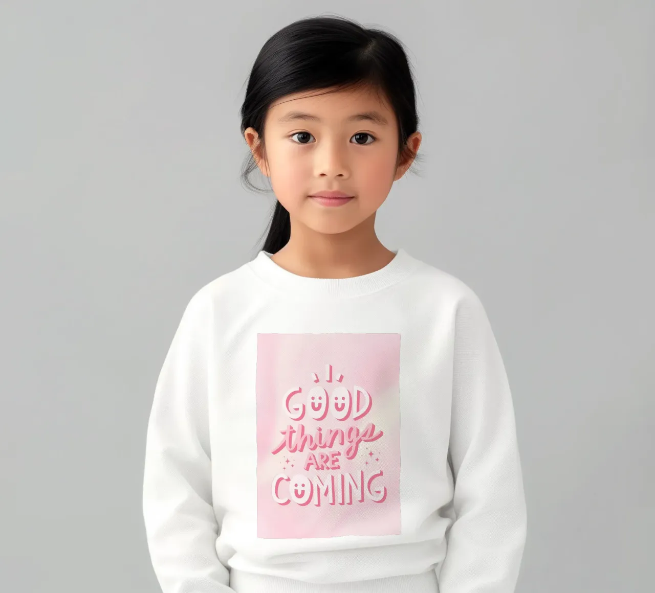 Positive Quote Art | Good Things Are Coming Print sudadera para niño de NorwesClub