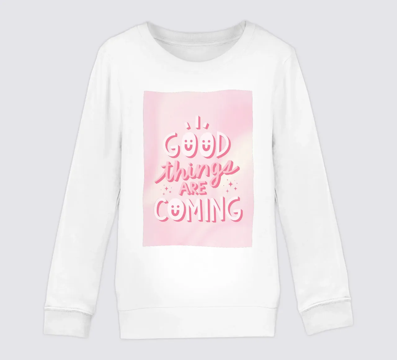 Positive Quote Art | Good Things Are Coming Print sudadera para niño de NorwesClub