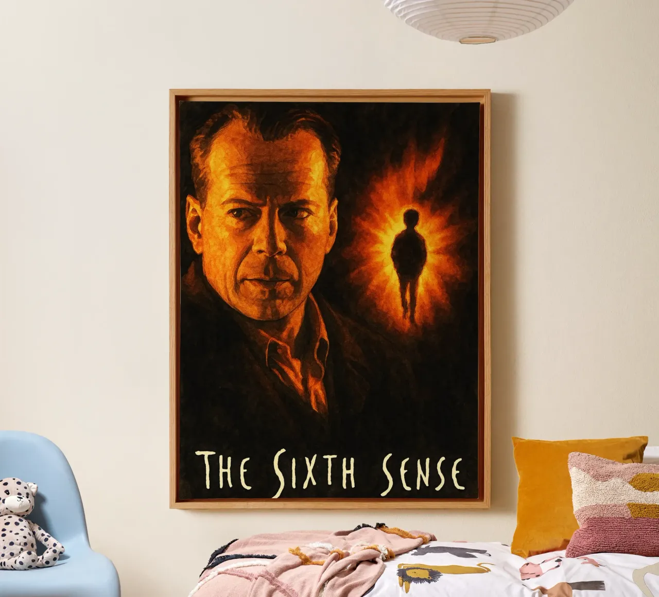 the sixth sense repainting imagination canvas with Floater frame by SIQAYA