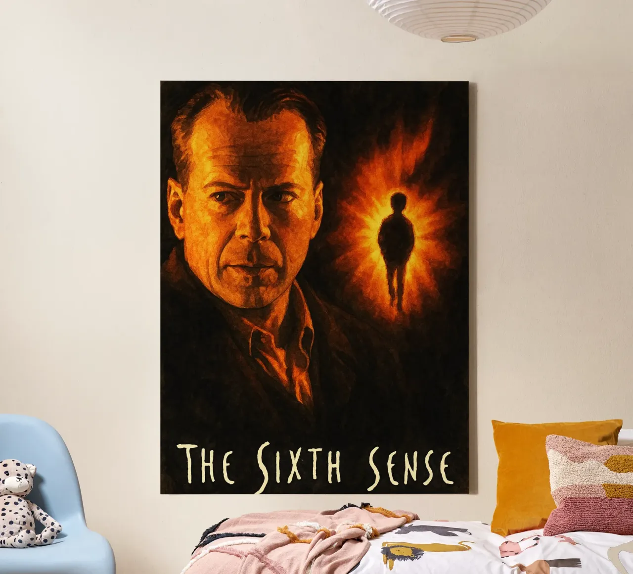 the sixth sense repainting imagination canvas with Floater frame by SIQAYA