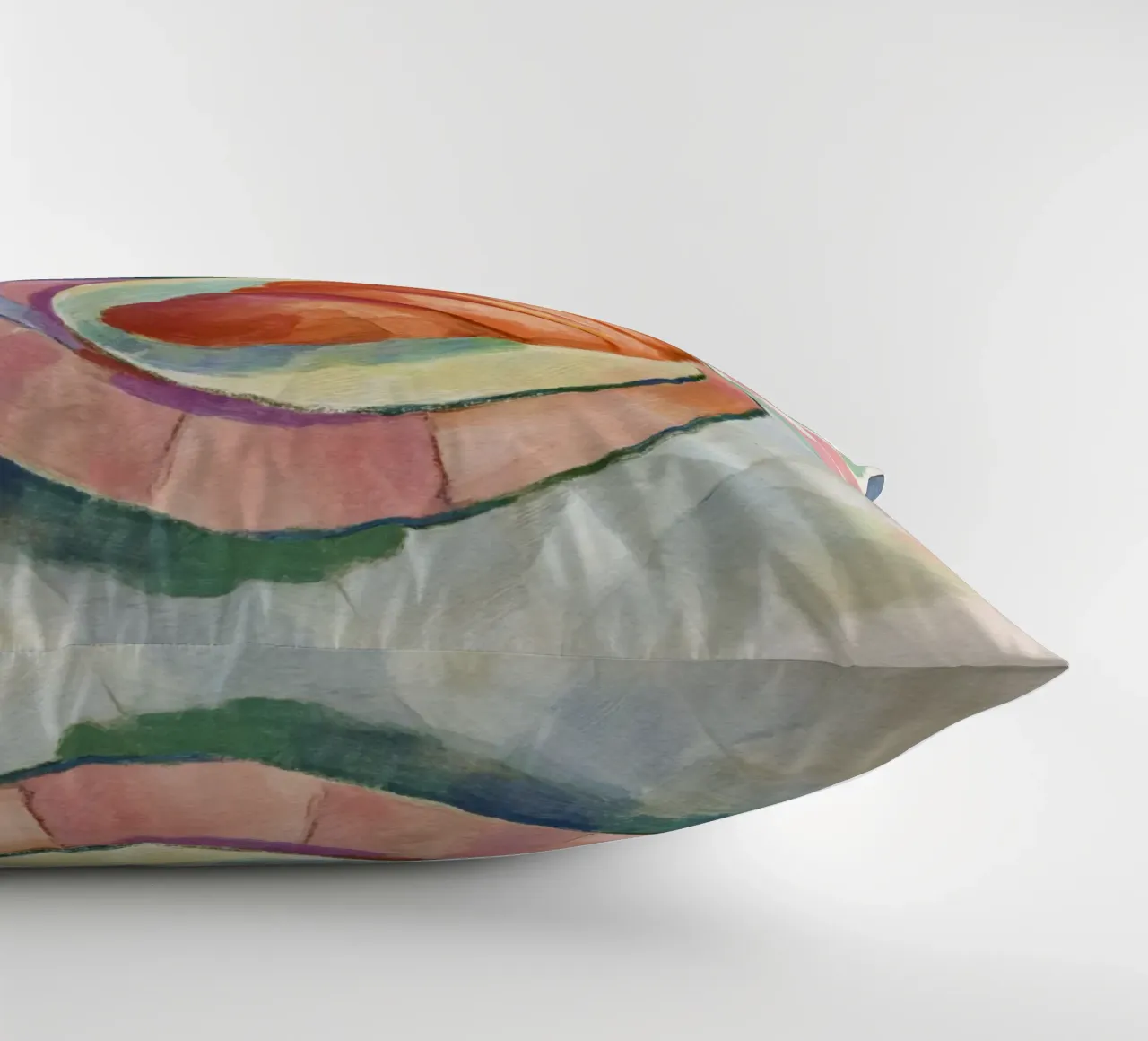 Croissant astratto e tazza in acquerello ispirato a Matisse cuscino da Modern Muse