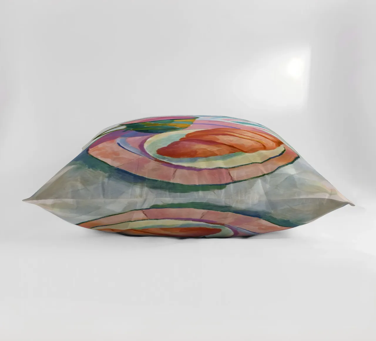 Croissant astratto e tazza in acquerello ispirato a Matisse cuscino da Modern Muse