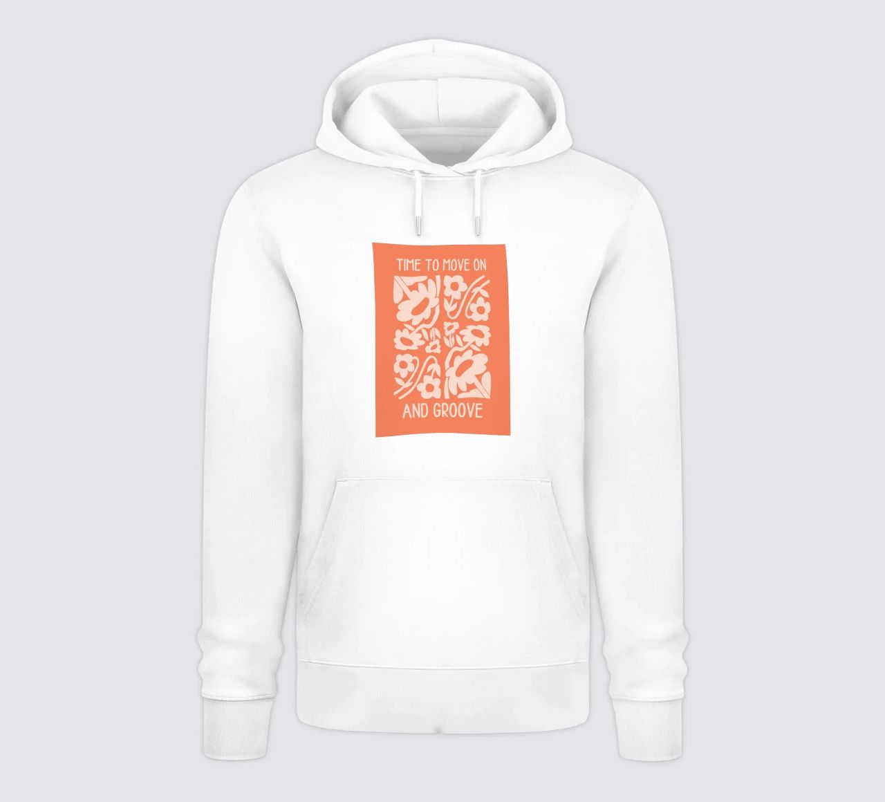 Positive Vibes Art | Time To Move On Print sudadera con capucha de NorwesClub