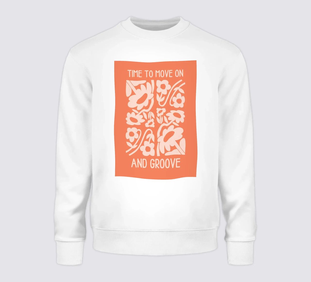 Positive Vibes Art | Time To Move On Print sweatshirt by NorwesClub