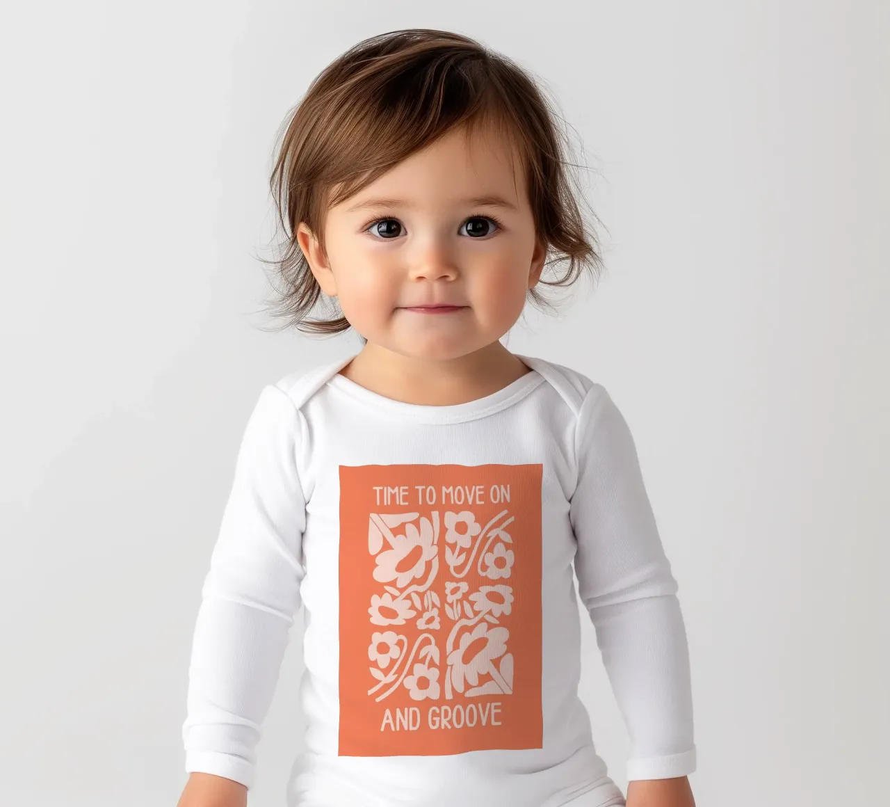 Positive Vibes Art | Time To Move On Stampa body neonato maniche lunghe da NorwesClub