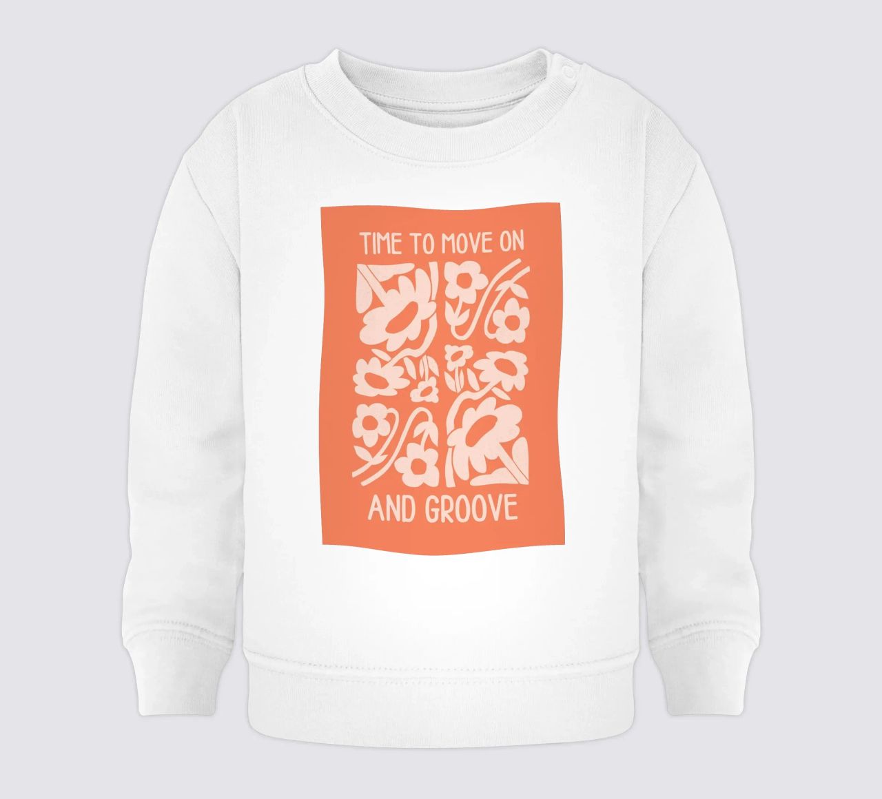 Positive Vibes Art | Time To Move On Print sudadera de bebé de NorwesClub