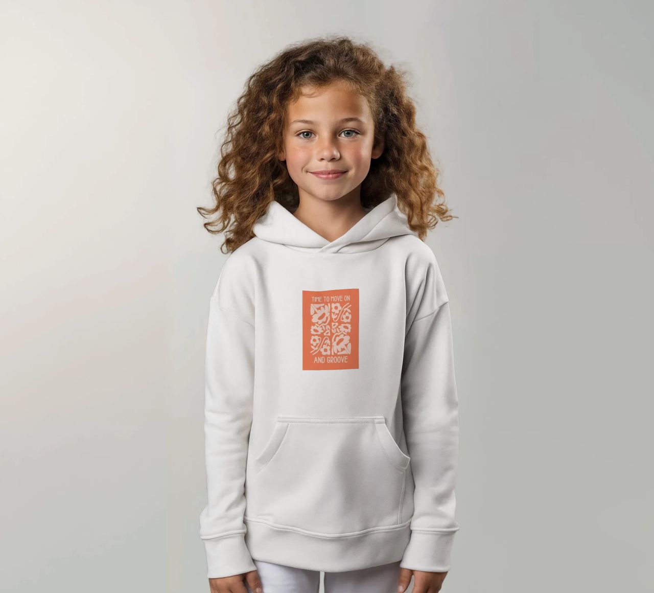 Positive Vibes Art | Time To Move On Print sudadera con capucha para niño de NorwesClub