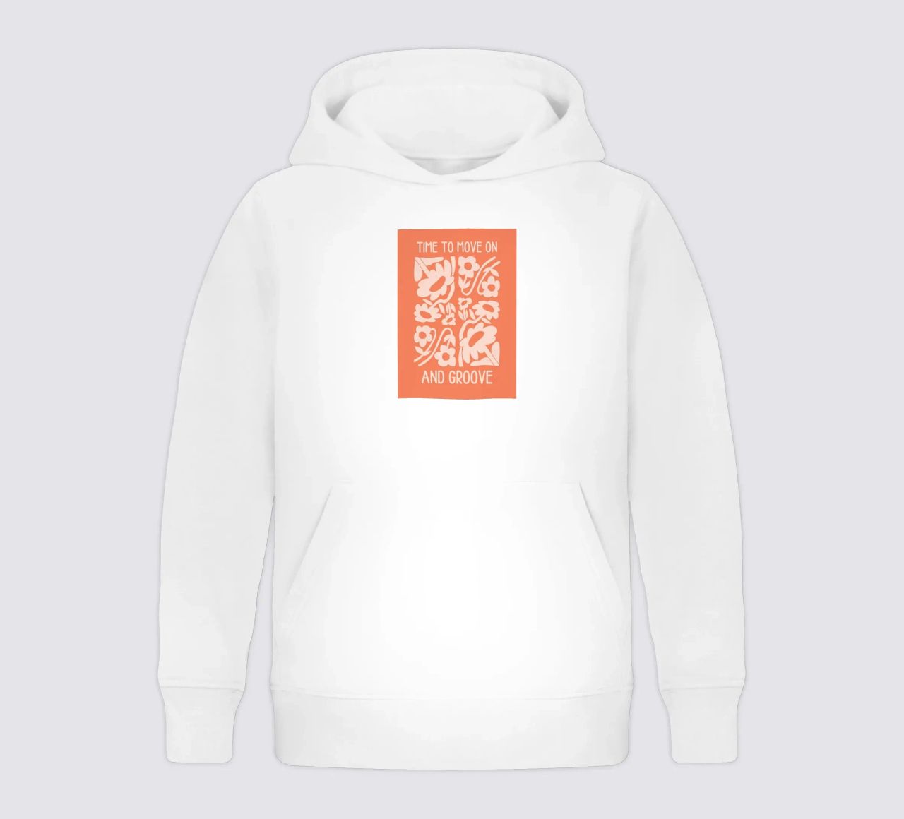 Positive Vibes Art | Time To Move On Print sudadera con capucha para niño de NorwesClub