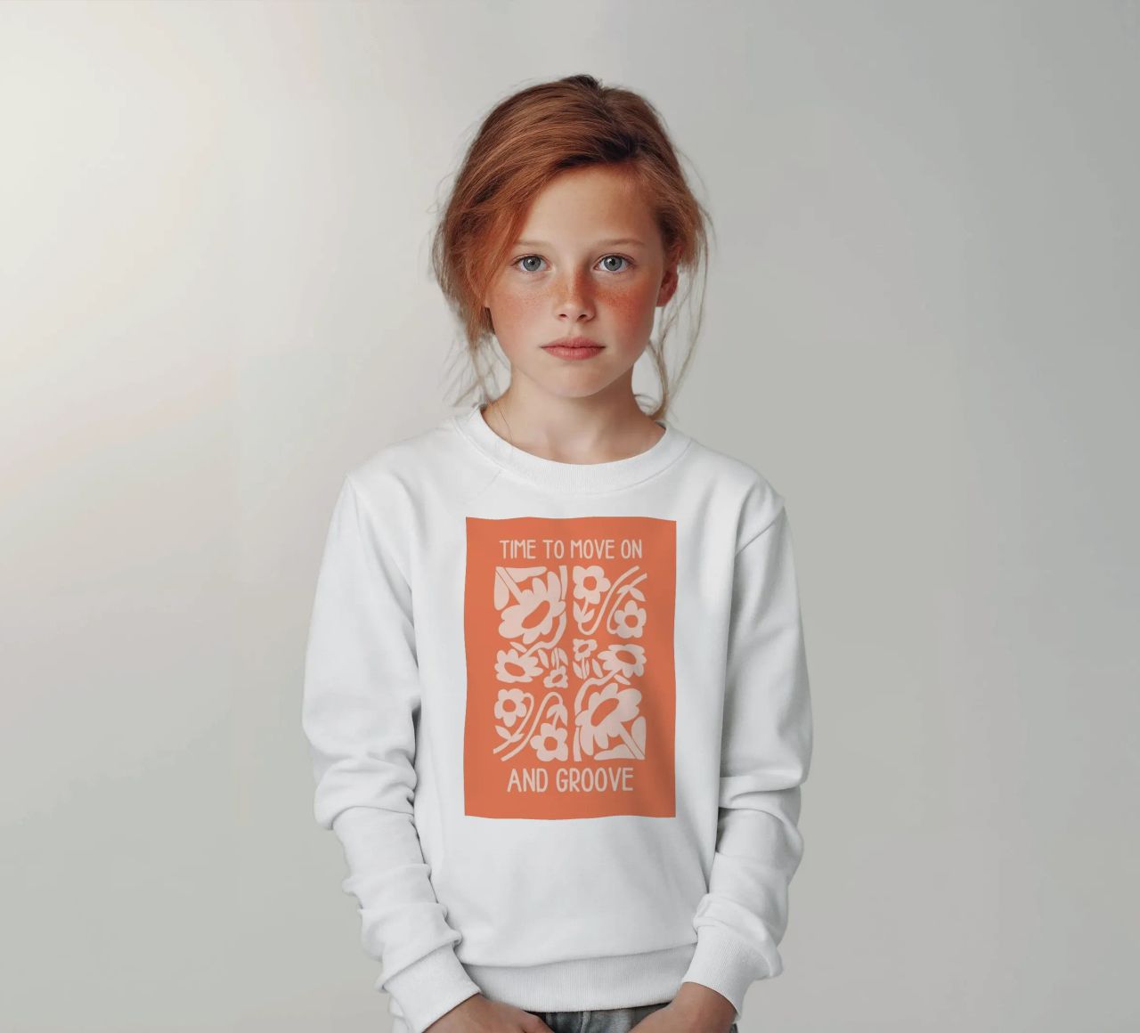 Positive Vibes Art | Time To Move On Print sudadera para niño de NorwesClub
