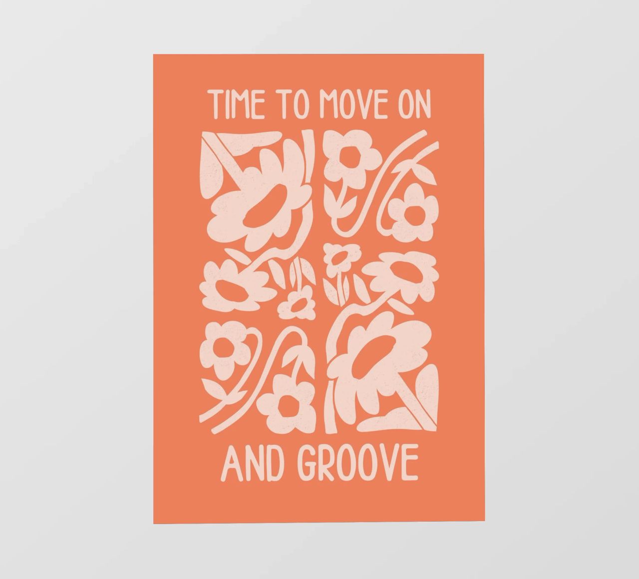 Positive Vibes Art | Time To Move On Stampa telo in pvc da NorwesClub